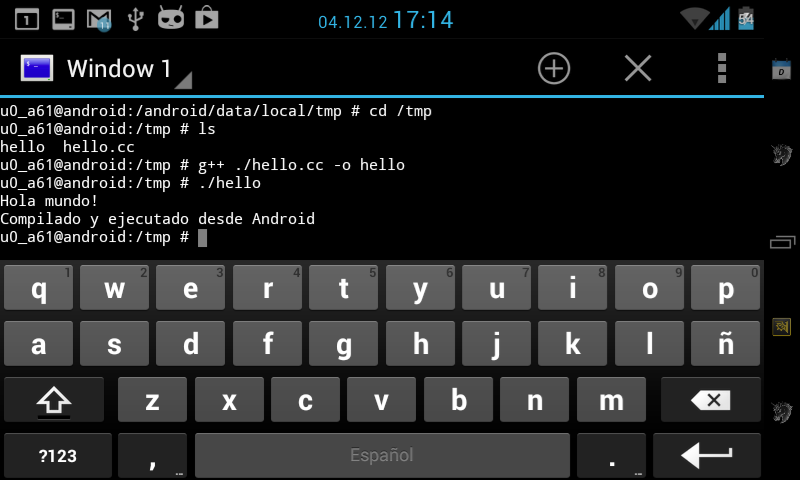 Compilando código C/C++ en android