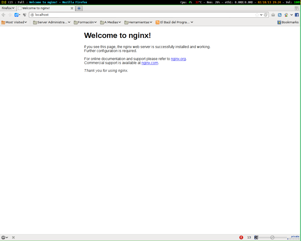 instalar nginx en debian