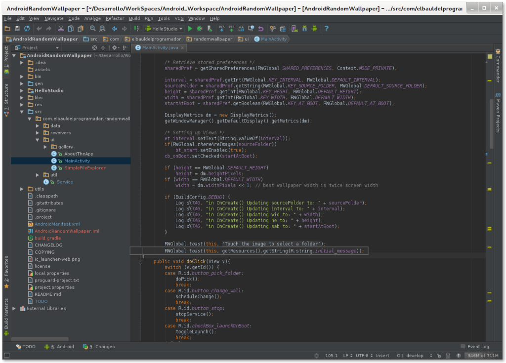 Mostrar cadenas de Texto AndroidStudio