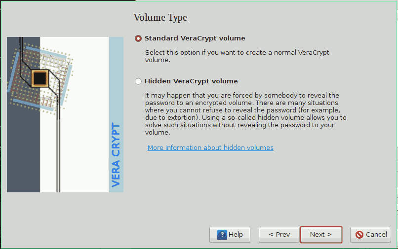Volumen estándar Veracrypt Volumen estándar Veracrypt
