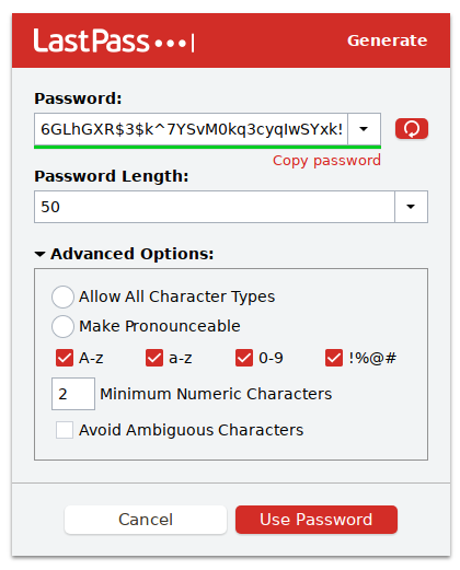 download 20 character password generator